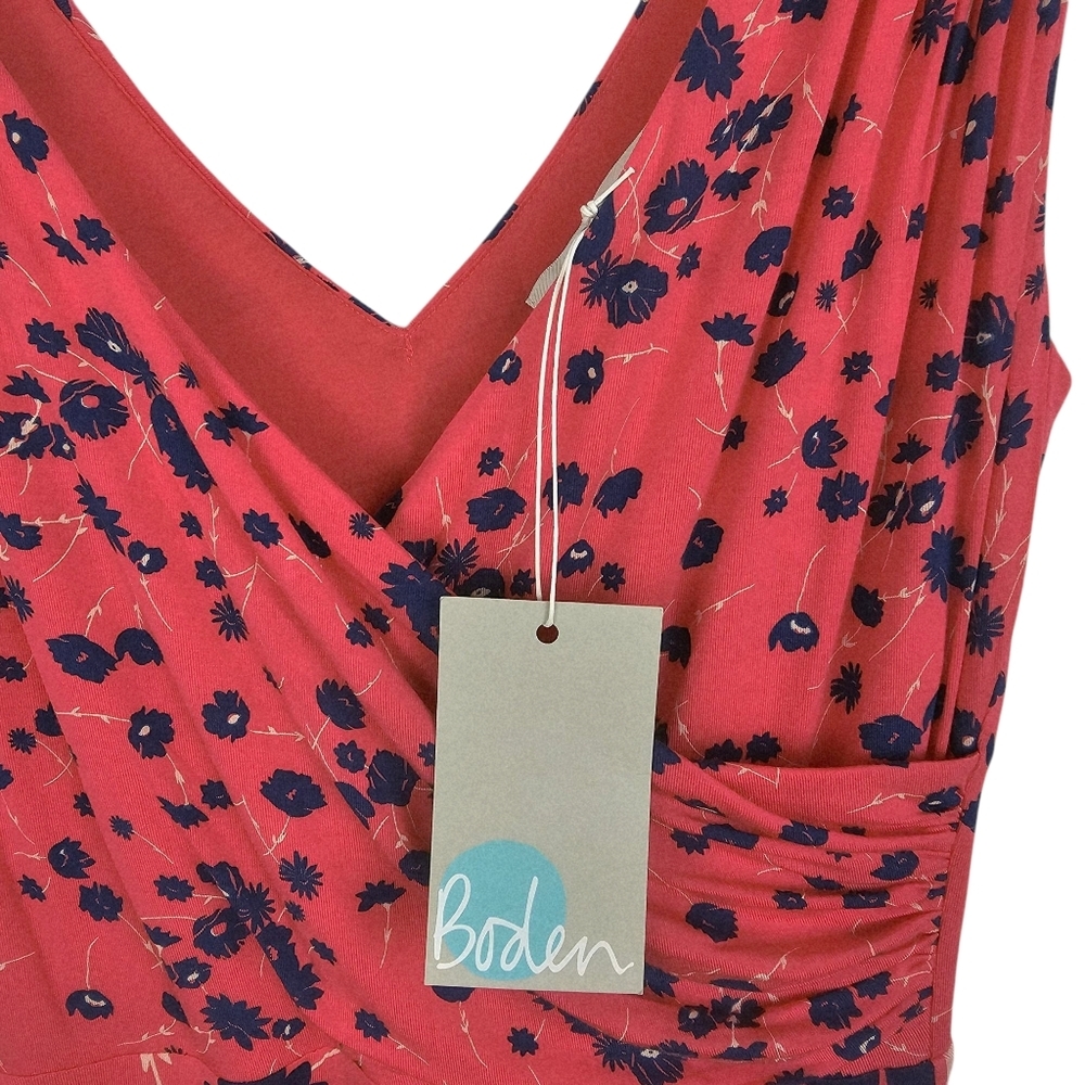 Boden Pink Georgia Blue Floral Maxi Dress NWT - Picture 3 of 11